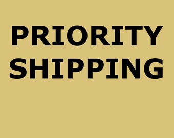 Priority Shipping: Purchase this listing along with your items to have them shipped by USPS Priority Mail