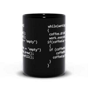 Programming Mugs For Him Java Programmer Mug Javascript Coffee Cup Funny Software Engineer Birthday Gift Mug C Developer Gift Java Code Mug image 3