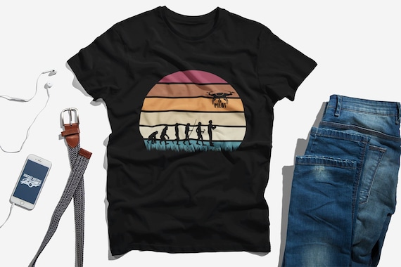 Drone Evolution Shirt, Drone Tshirt, Drone Pilot Tshirt, Quadcopter Tshirt, Quadcopter Drone, Drone Shirt, Drone Photography Tshirt, Drones