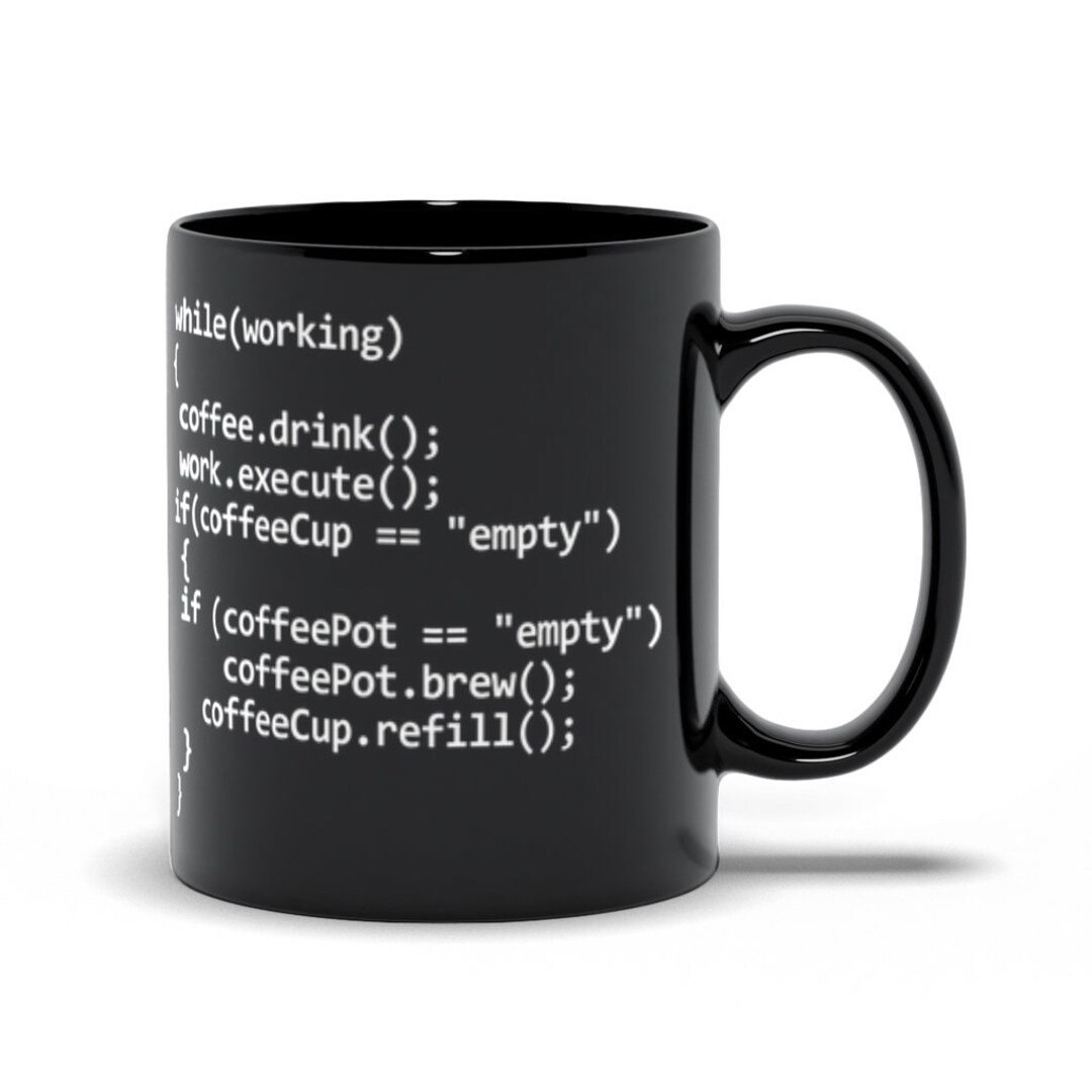 Javascript Programming Mug, C Programmer Mug, Java Coffee Mug, Funny ...
