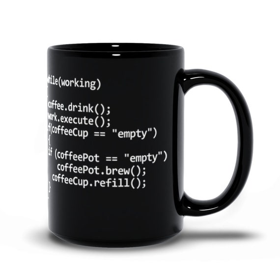Programmer Mug Javascript Coder Cup C Programming Mug Java | Etsy
