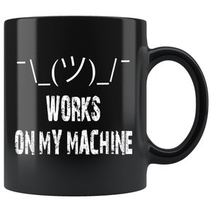 プログラマーマグ、Works on My Machine コーヒーカップ、コーダーギフト、テクニカルサポートマグ、ソフトウェア開発者ギフト、システム管理者ギフトマグ