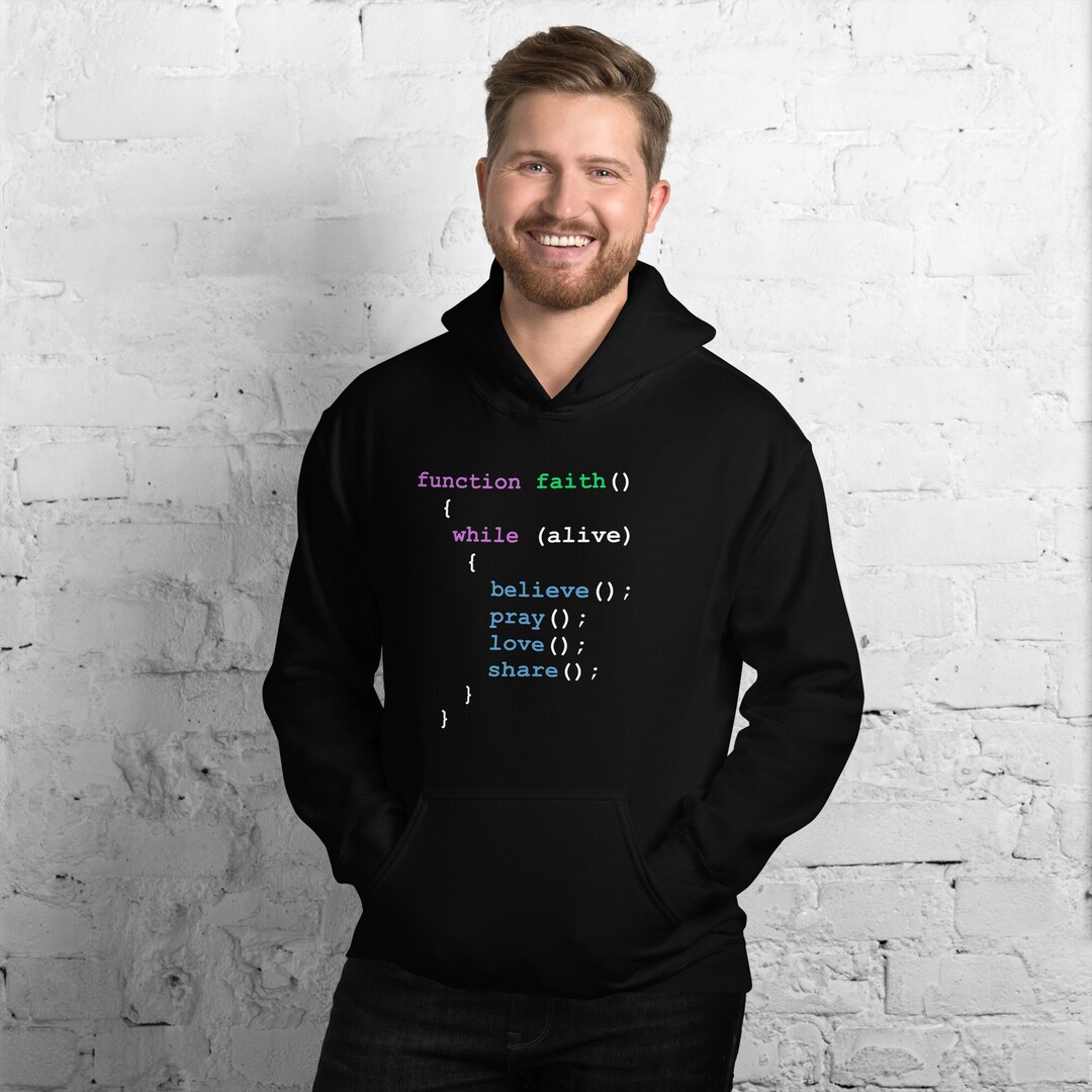 Christian Programmer Hoodie, Christian Hoodie, Coder Christian Hoodie ...