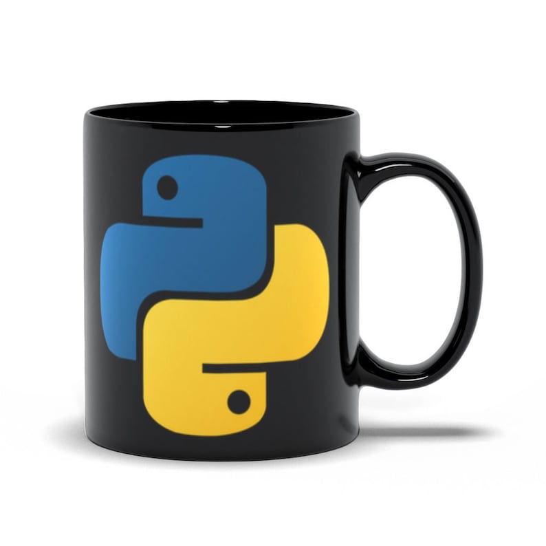 Python Mug, Python Logo, Programmer Mug, Python Programming Language Mug, Python Coffee Mug, Developer Mug, Python Code Mug, Coder Cup imagem 1