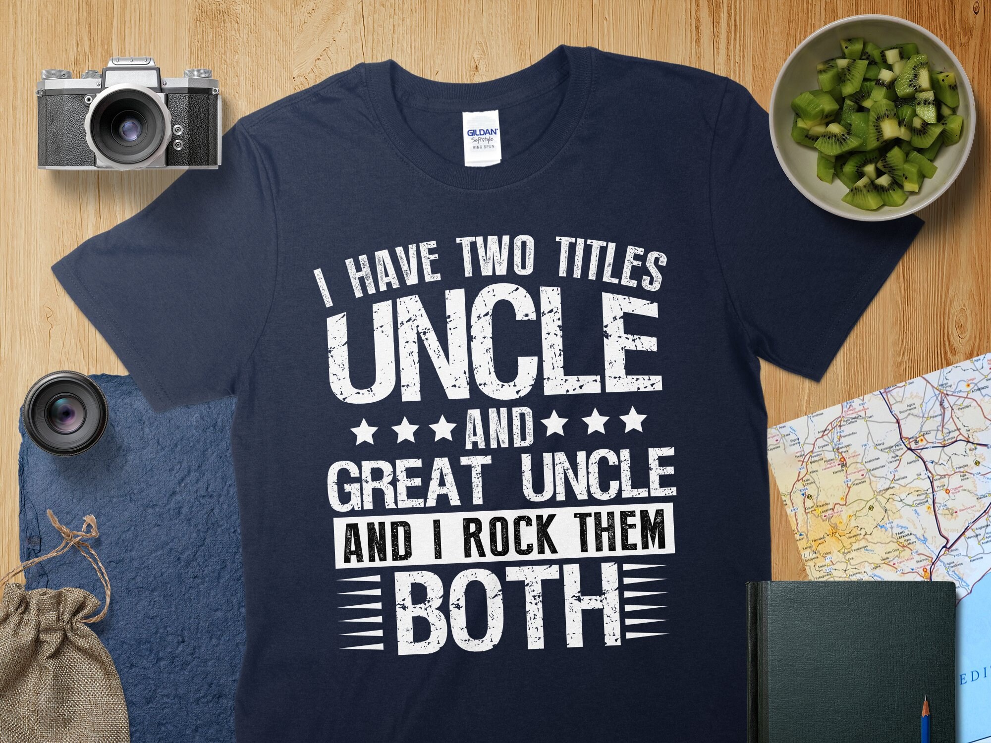 Uncle and Great Uncle T-shirt, Fun Family Gift, Mens Graphic Tee, I ...