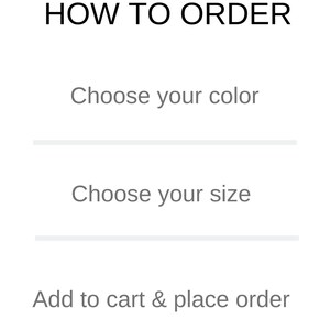 Pode incluir: Gr&aacute;fico de como fazer um pedido com tr&ecirc;s etapas: escolha a sua cor, escolha o seu tamanho e adicione ao carrinho e fa&ccedil;a o pedido. O gr&aacute;fico tem um esquema de cores azul e branco.