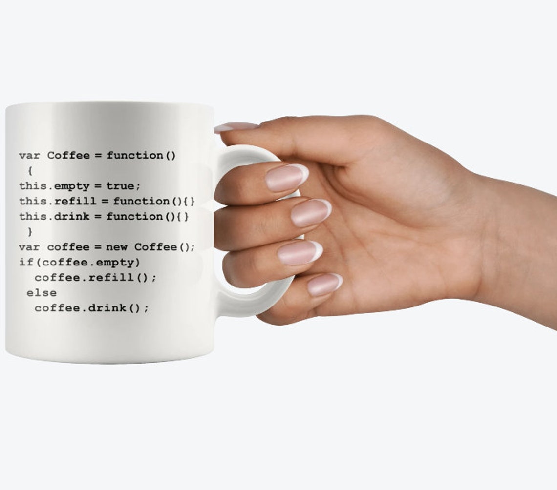 Javascript Coffee Mug Javascript Mug C Cofee Mug C Etsy