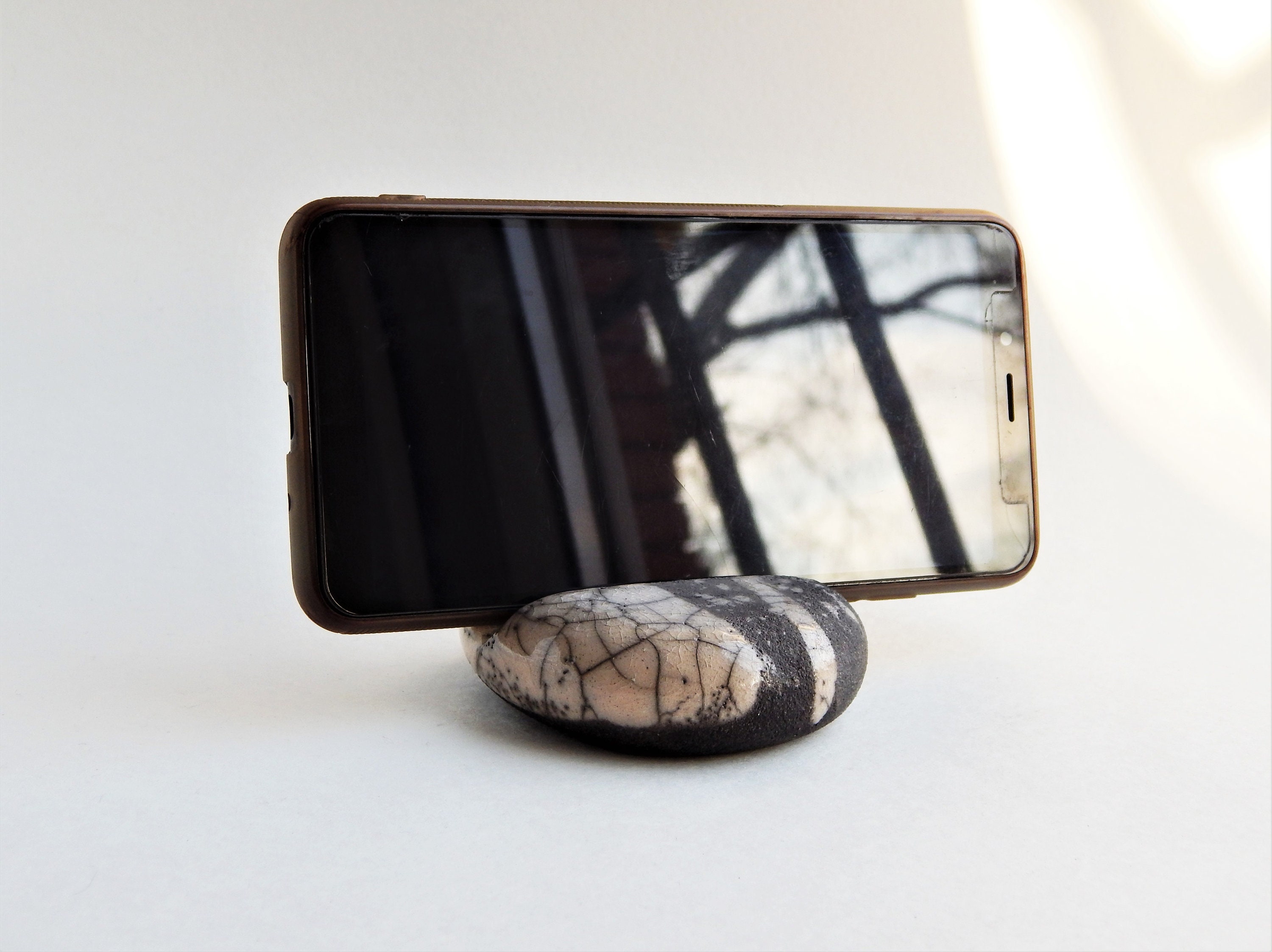 Ceramic cell phone stand cell phone holder office decor sea Etsy