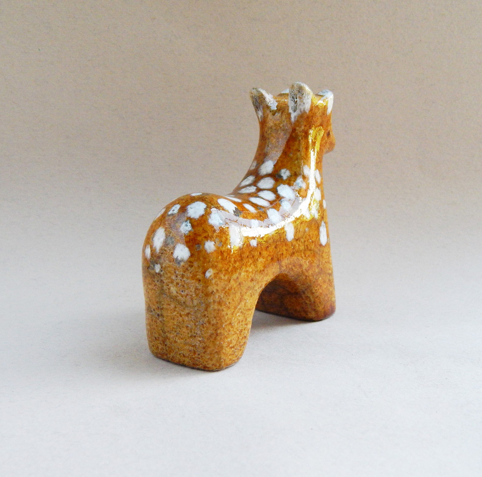 Ceramic figurine deer Raku ceramics Raku Etsy