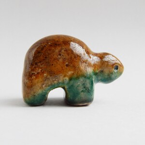 Ceramic figure Turtle, Raku ceramics, figurine, Christmas decor, Christmas present, prespoppy, animals, art, birthday present, minimalism image 6