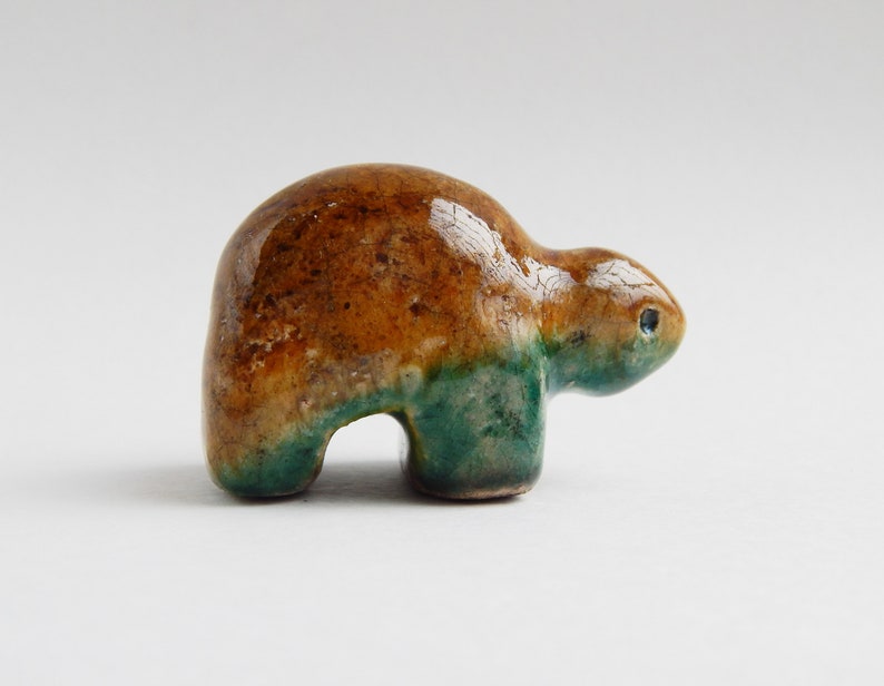 Ceramic figure Turtle, Raku ceramics, figurine, Christmas decor, Christmas present, prespoppy, animals, art, birthday present, minimalism image 6