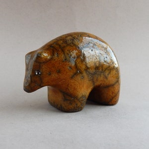 Ceramic figure Brown bear , Raku ceramics, figurine, Christmas decor,Christmas present, polar bear,animals,art,birthday present,minimalism image 4