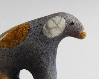 Ceramic figure "Dog", Raku ceramics, figurine, Christmas decor, Christmas present, Terrier,   pets, art, birthday present, minimalism, puppy