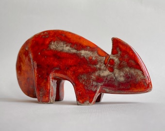Keramikskulptur Chamäleon, Skulptur, Raku, Figurine, Haustiere, Reptilien, Tier, Geburtstagsgeschenk, Kunst, Ton, Keramik, handgemacht, Natur