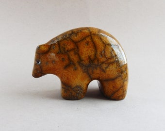 Ceramic figure "Brown bear ", Raku ceramics, figurine, Christmas decor,Christmas present, polar bear,animals,art,birthday present,minimalism