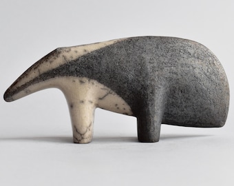 Ceramic sculpture "anteater"