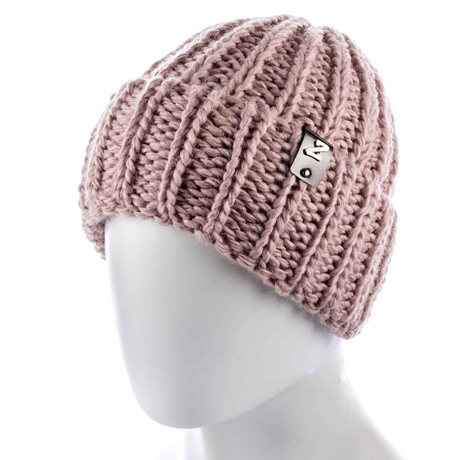 Pink winter fleece lined hat winter gift for her winter wool Etsy