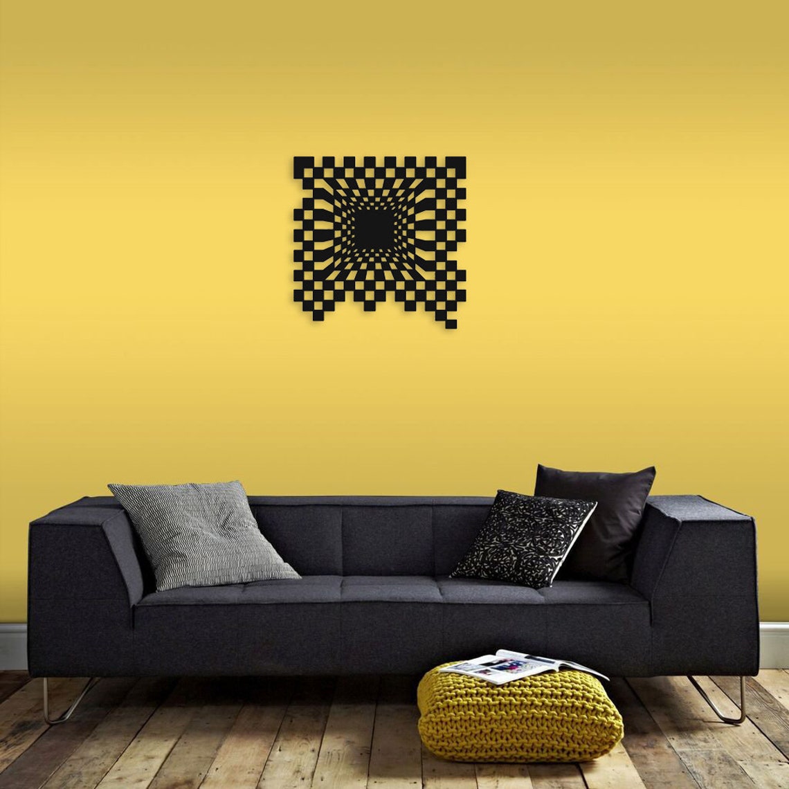 Abstract Metal Wall Art Living Room Wall Hangings Metal Art Etsy