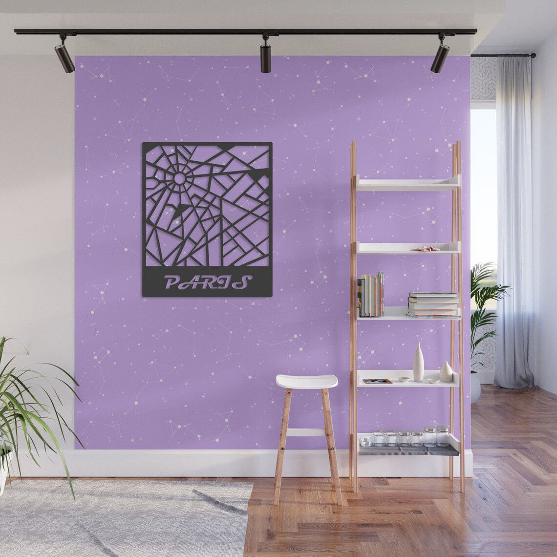 Paris Map Metal Art Wall Decor Paris City Art Wall Hanging Etsy