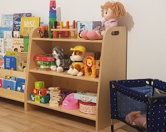 Étagère à jouets, étagère à jouets montessori, étagère à jouets moderne, étagère en contreplaqué, étagère pour enfants