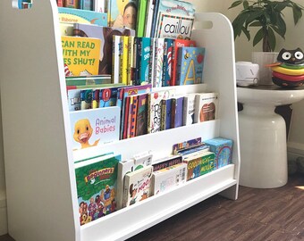 pastel bookshelf