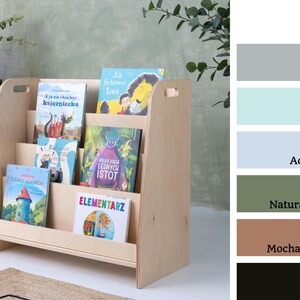 Baltic Birch Plywood Kids Bookshelf, Montessori Style image 10