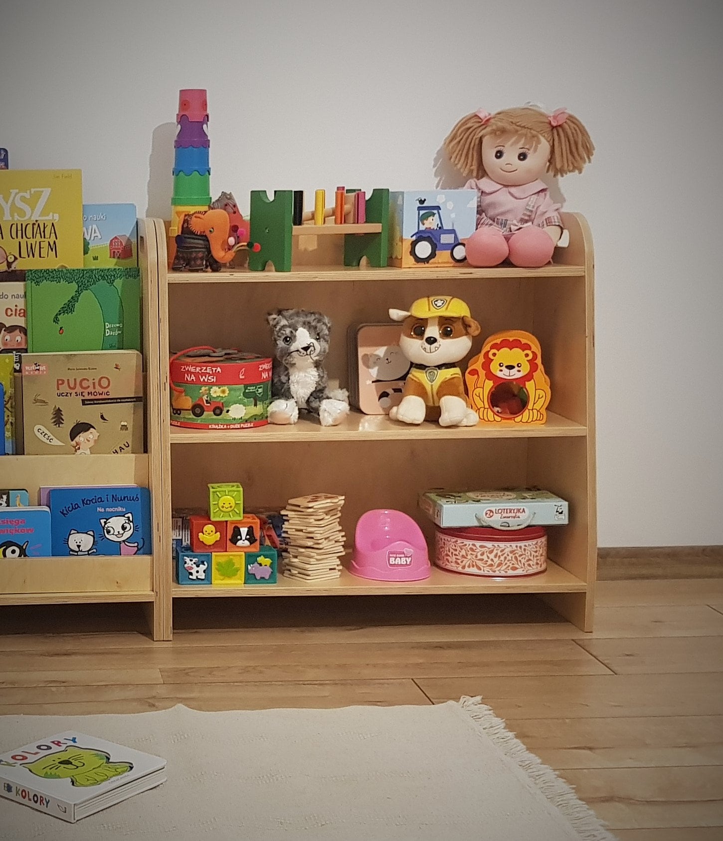 Plywood toy shelf Modern Toy shelf montessori toy shelf Etsy