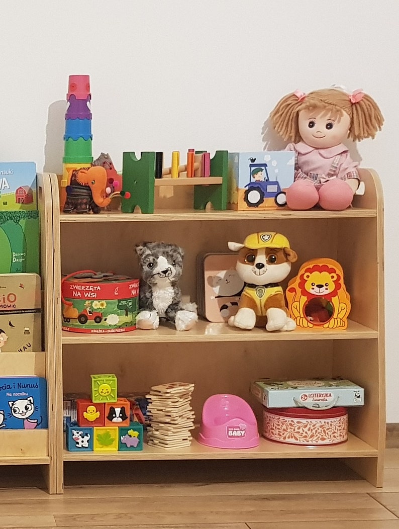 toy box and shelf