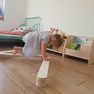 Christmas gift, wooden balance beam for kids, acrobat beam,