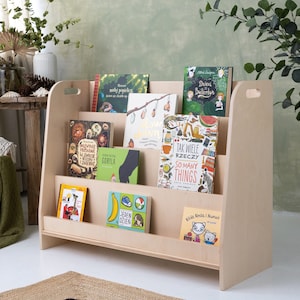 Étagère en contreplaqué, étagère pour enfants, étagère pour enfants, étagère moderne, étagère montessori