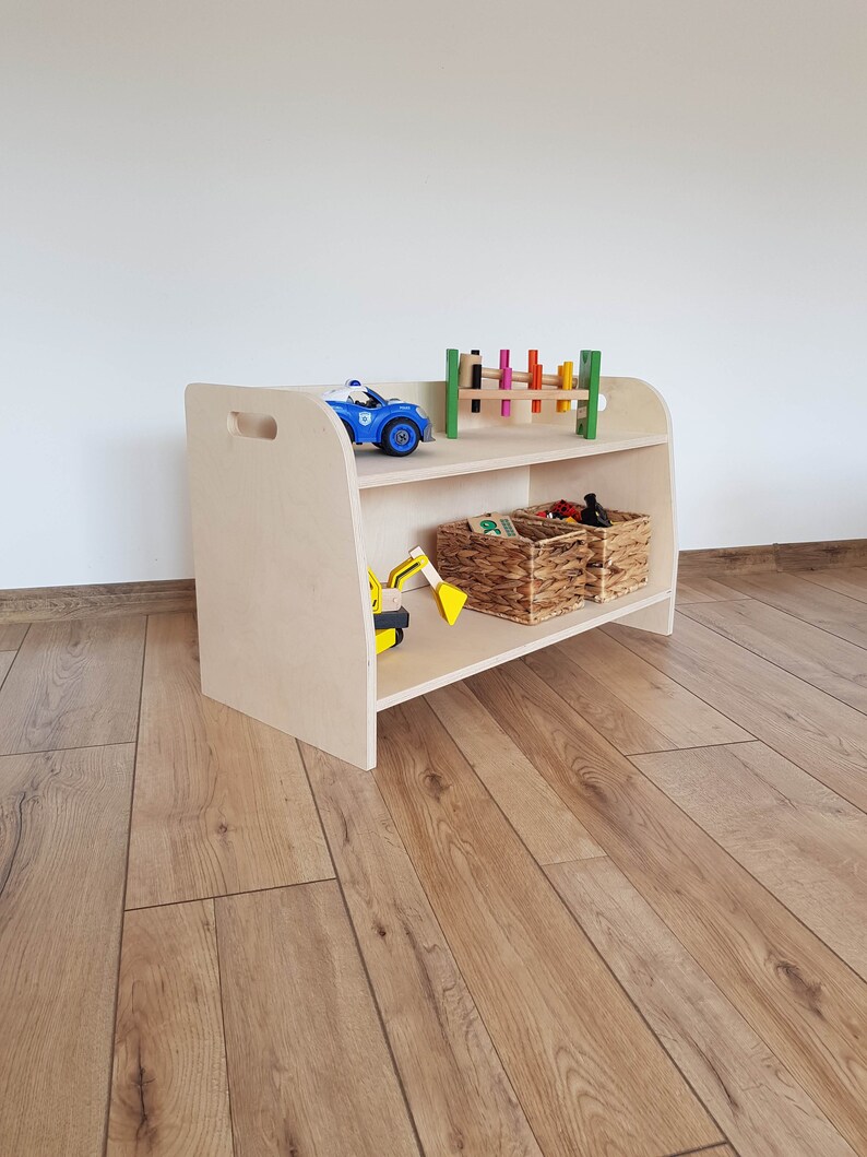 SET of 2x Small Montessori Shelves Toodler Storage Book Case Etsy