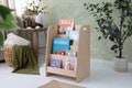 Baltic Birch Wooden Bookshelf, Montessori Kid's Room Decor