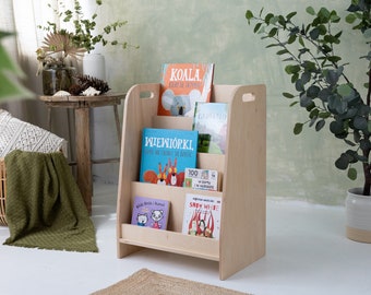 Étagère en bois, étagère montessori naturelle, étagère pour tout-petit, étagère moderne,