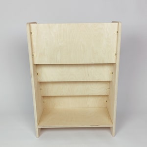 Étagère montessori blanche, rangement supplémentaire à l'arrière, étagère pour enfants, étagère pour enfants, étagère moderne, image 6