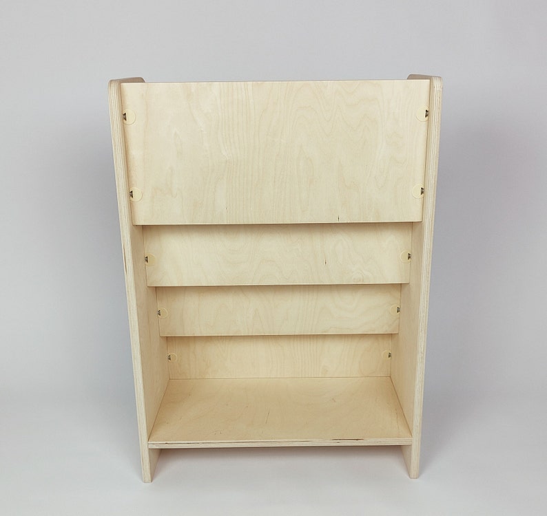 Étagère montessori blanche, rangement supplémentaire à l'arrière, étagère pour enfants, étagère pour enfants, étagère moderne, image 6