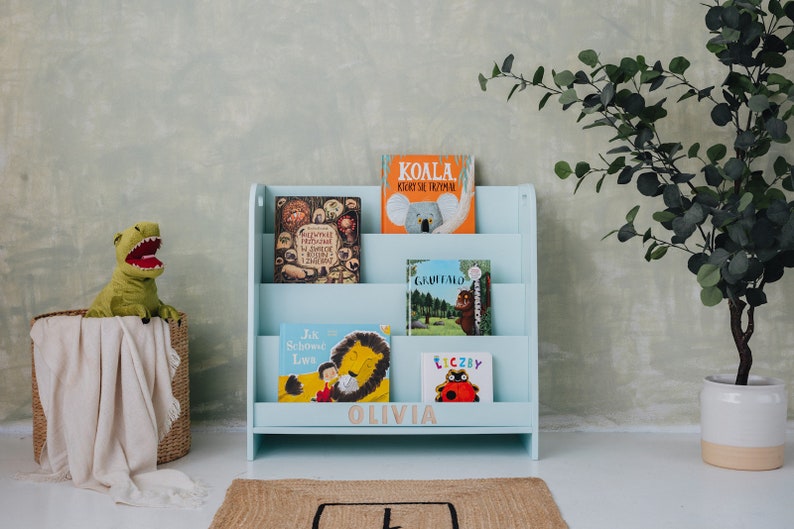 montessori bookshelf, plywood bookshelf, Kids bookshelf, , shelf for kids, modern bookshelf, image 5