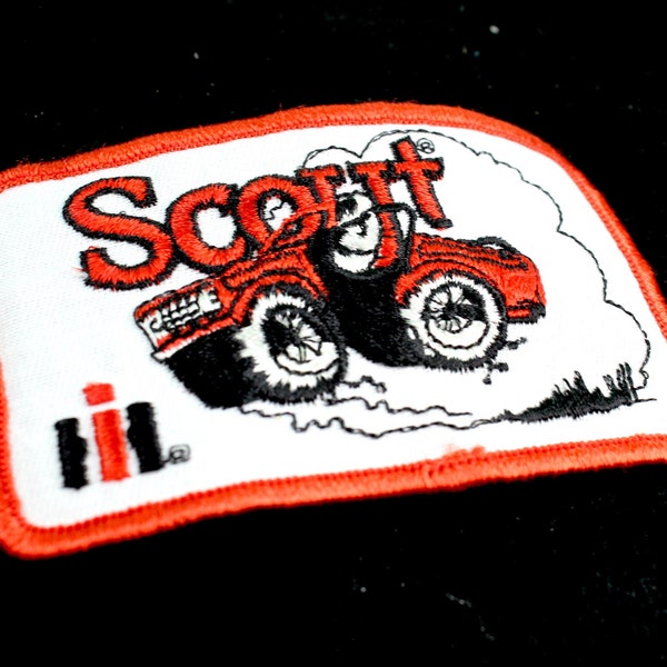 Vintage International Scout Patch - Orange and White International Harvester - Unused and Good Condition! - New-old Stock