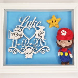 Foto personalizada de nascimento de bebê
