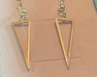 Triangelörhängen i sterlingsilver