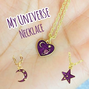 BTS earring and necklace set, bts jewelry, bts necklace, bts heart earrings, bts heart necklace, bts gifts, kpop jewelry, bts purple heart
