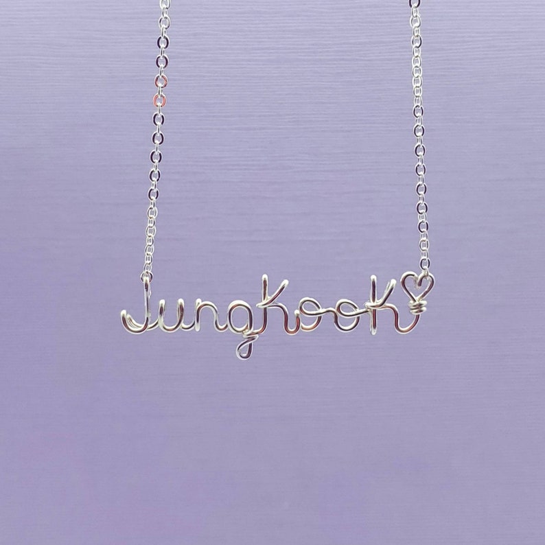 Jungkook Necklace Bangtan Necklace Kpop Necklace BTS BTS Etsy