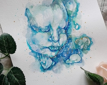 Handpainted Custom bespoke Ultrasound Paintings | 3d Scan