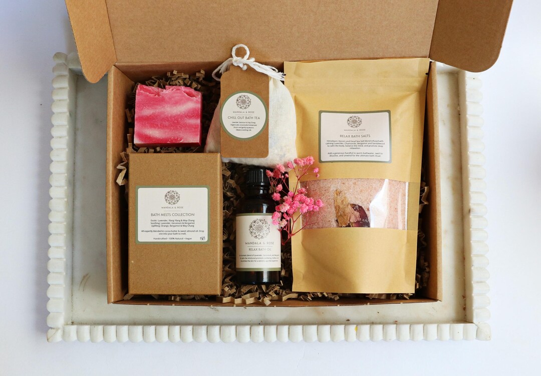 Bath Lovers Gift Set – Luxury Spa Bath Ritual Box | Self Care Gift Set ...