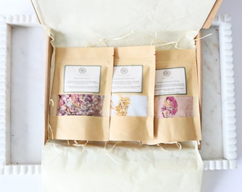 Aromatherapy Bath Salts Collection - Letterbox Gift Set for Relaxation