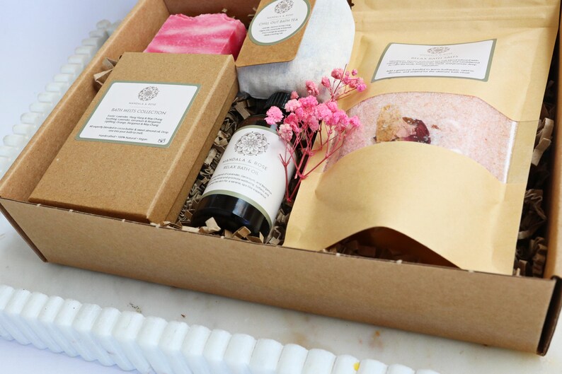 Bath Lovers Gift Set – Luxury Spa Bath Ritual Box | Self Care Gift Set ...