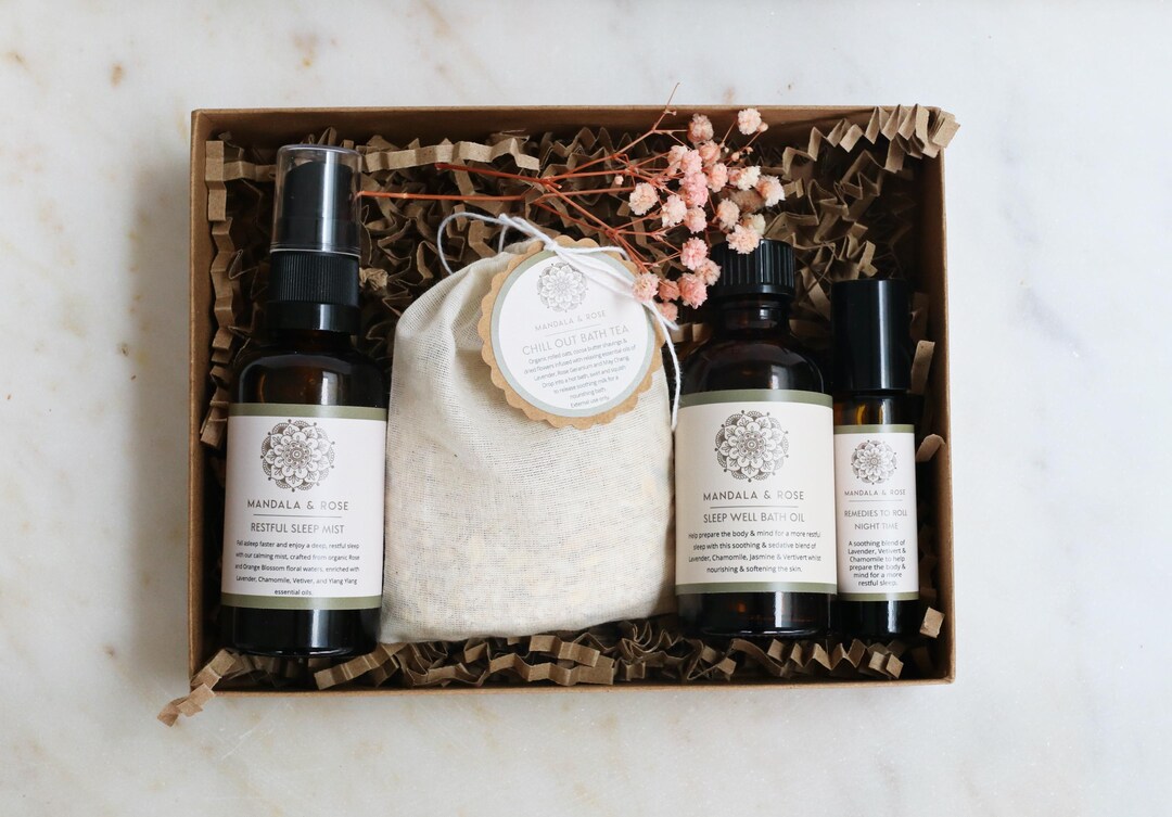 Sleep Well Gift Box, Relaxation Gift Set, Nighttime Self Care Kit With ...
