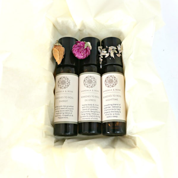 Aromatherapy Rollerballs, Well Being Gift, Best Friend Gift, Self Care Kit