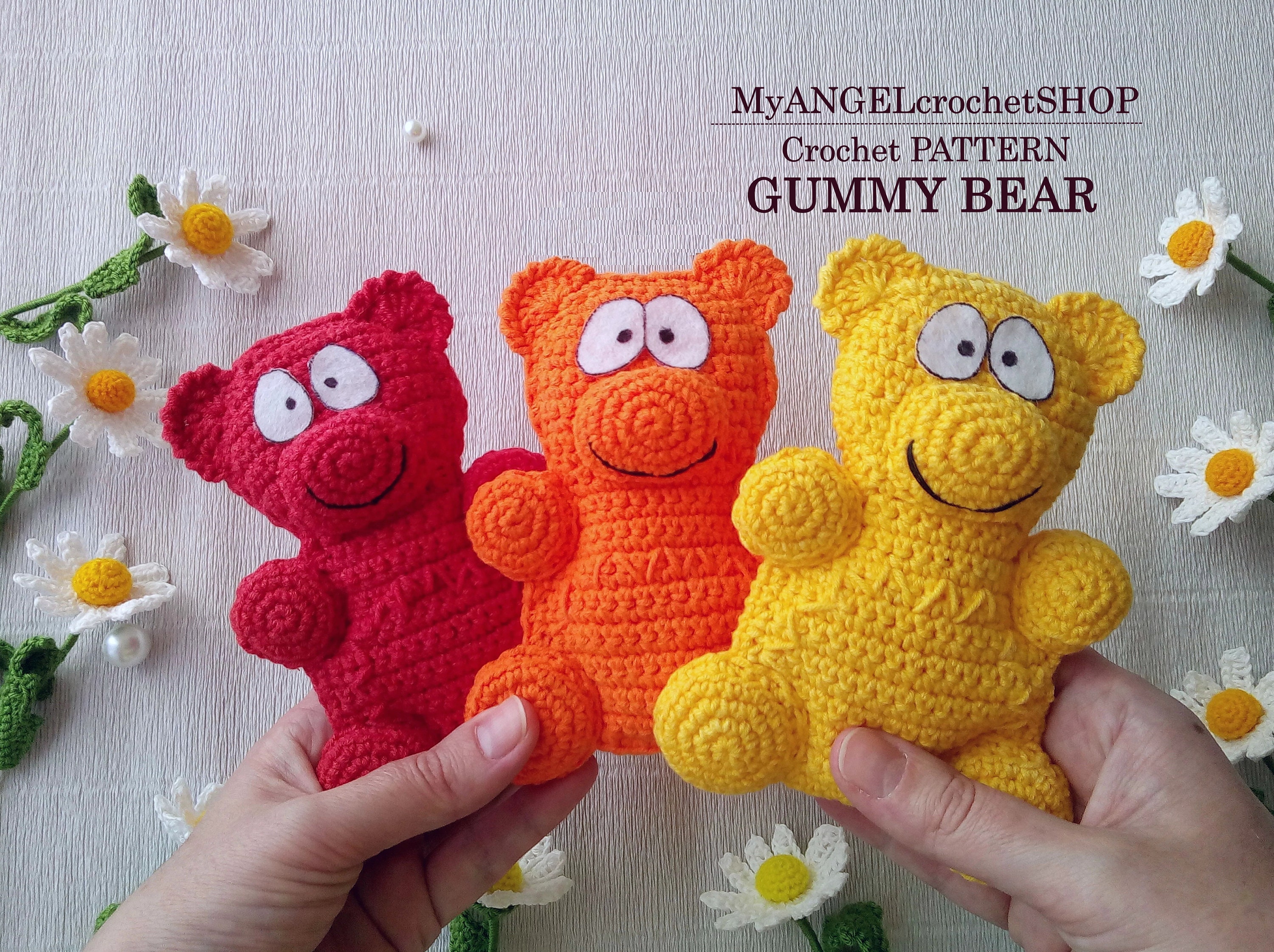 Gummy Bear Crochet Pattern Jelly Marmalade Bear Stuffed Animal Etsy