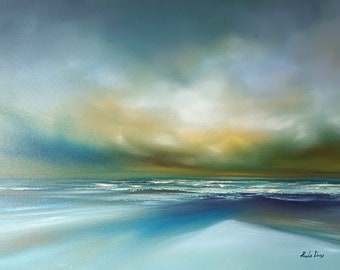 Commission Large Atmospheric Original  Oil Painting Custom