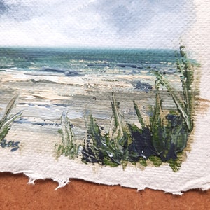 Oil Painting Seascape on Handmade Paper Mini image 4